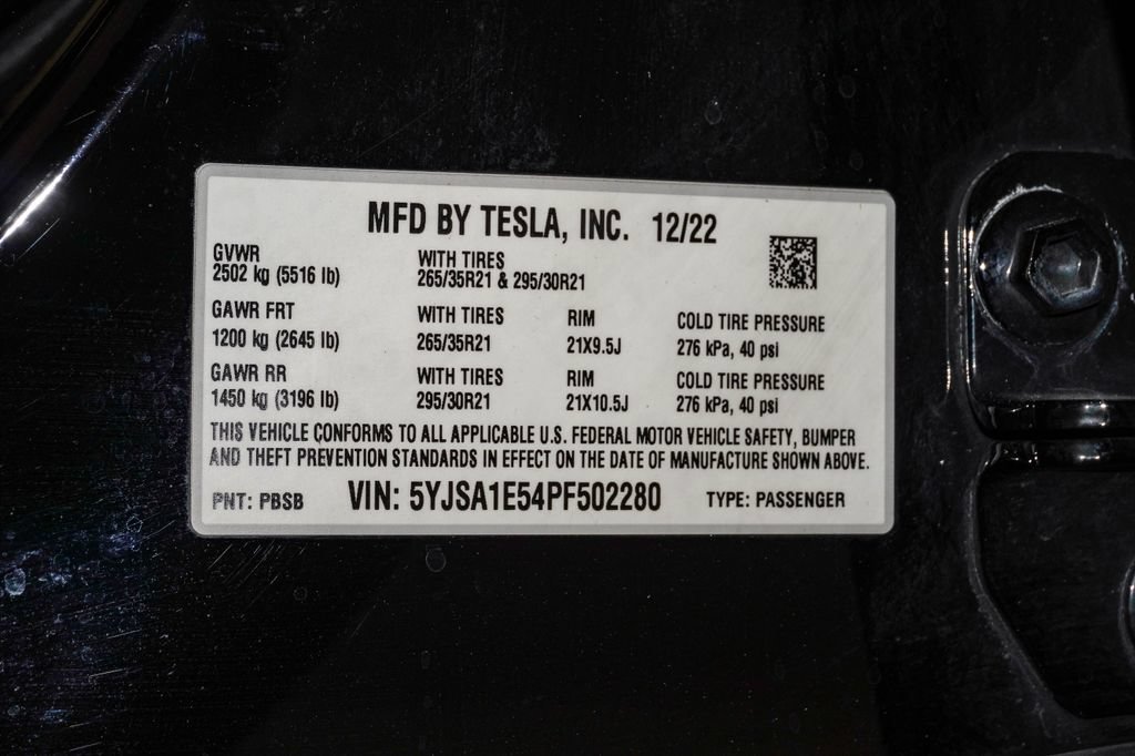 Used 2023 Tesla Model S Standard Range AWD/4WD image 31