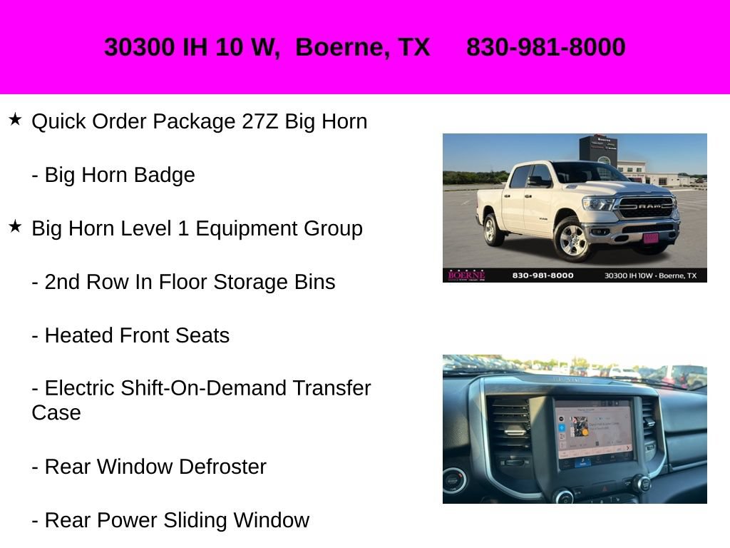 Used 2023 RAM 1500 Big Horn AWD/4WD image 10