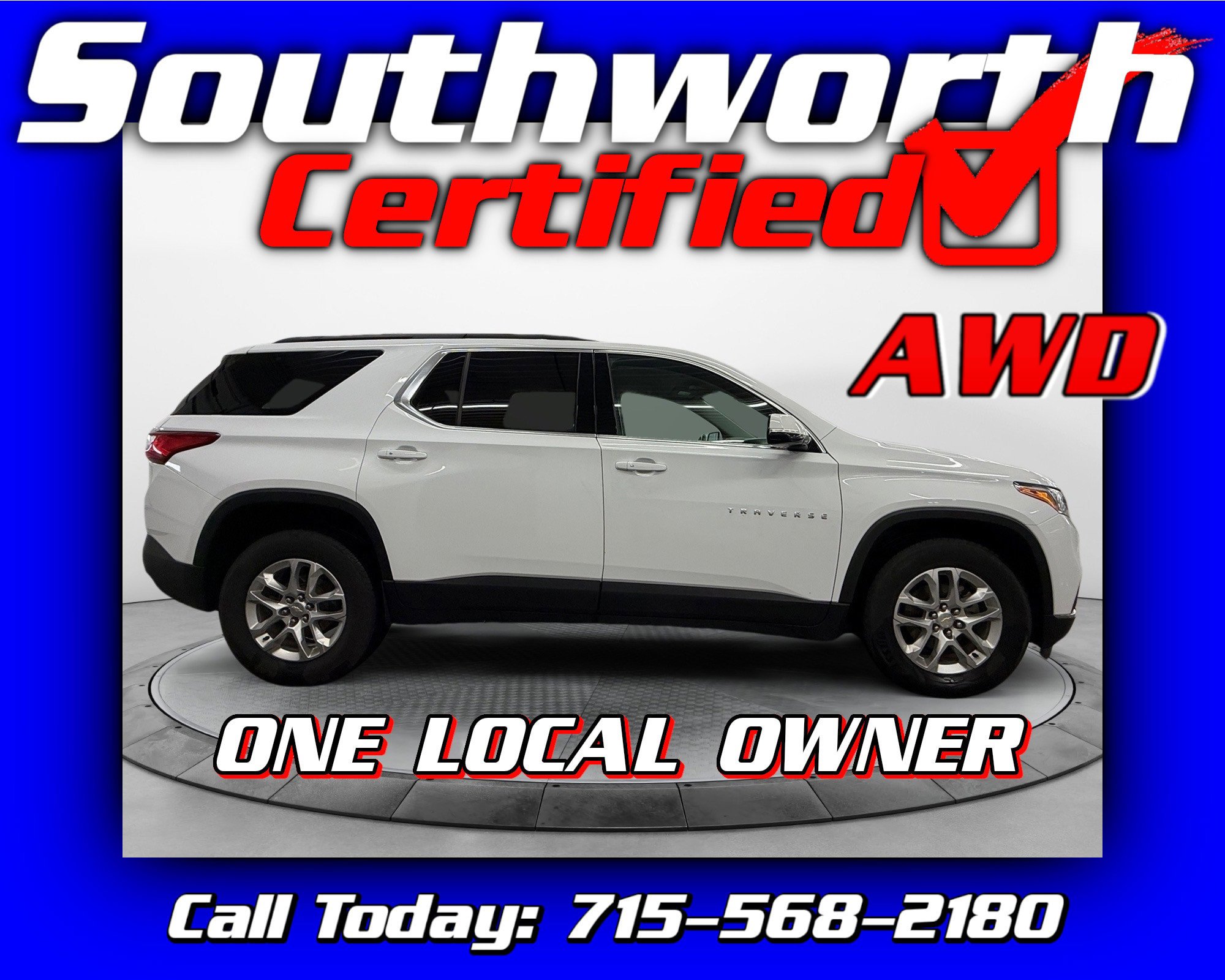 Used 2020 Chevrolet Traverse LT w/ Driver Confidence II Package image 1