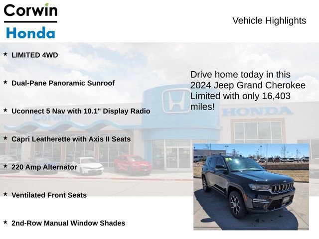 Used 2024 Jeep Grand Cherokee Limited w/ Luxury Tech Group II image 7