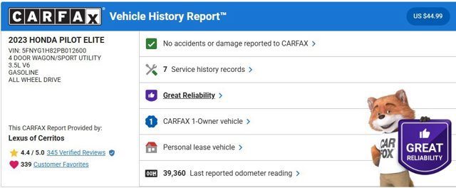 Used 2023 Honda Pilot Elite image 2