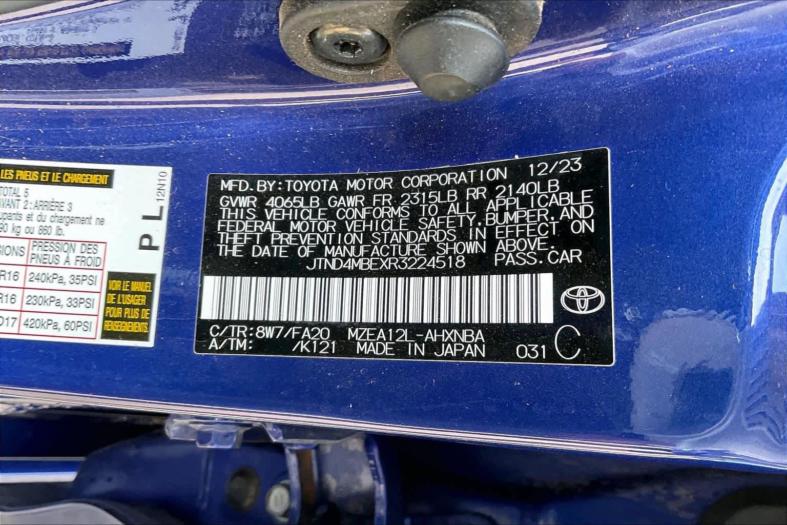 Used 2024 Toyota Corolla SE FWD image 33
