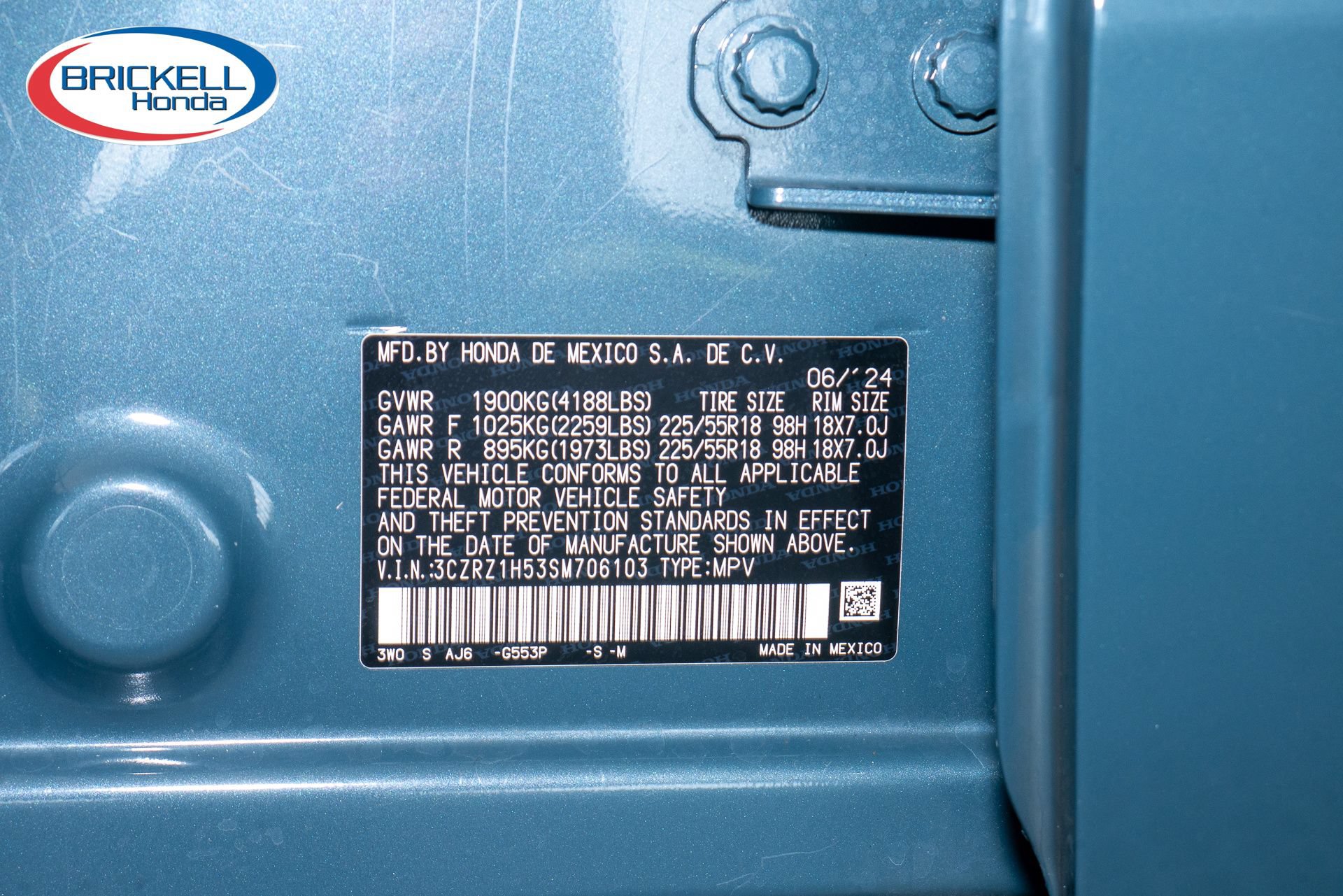 Certified 2025 Honda HR-V Sport image 38