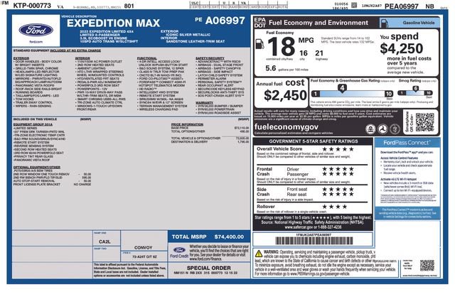 Used 2023 Ford Expedition Max Limited AWD/4WD image 37