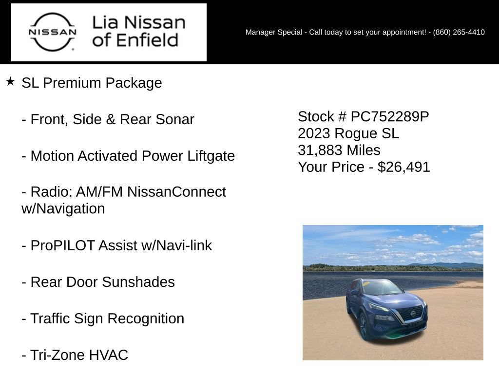 Used 2023 Nissan Rogue SL w/ SL Premium Package AWD/4WD image 5