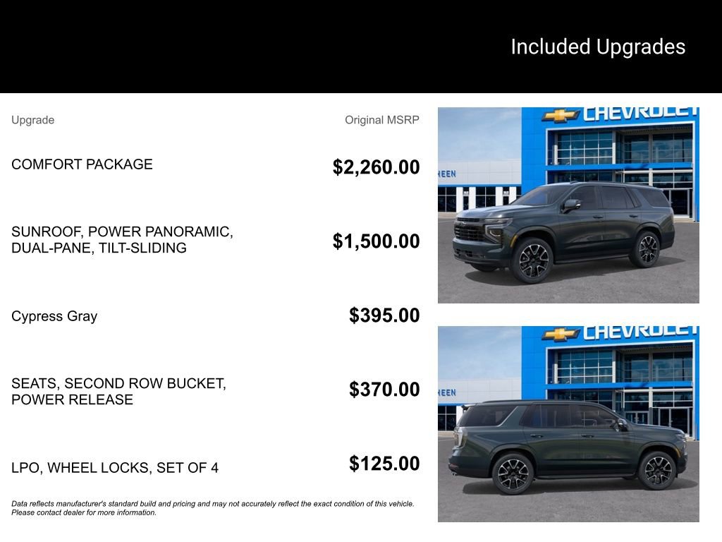 New 2026 Chevrolet Tahoe RST w/ Comfort Package image 5