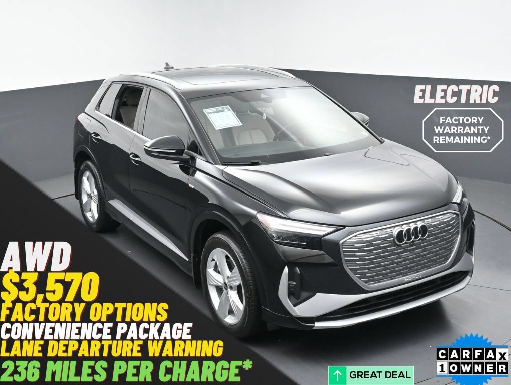 Used 2023 Audi Q4 e-tron Premium w/ Convenience Package AWD/4WD image 1