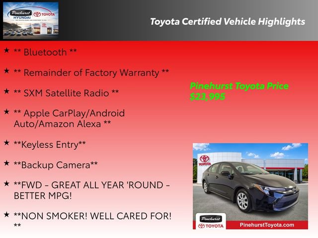 Certified 2026 Toyota Corolla LE FWD image 19