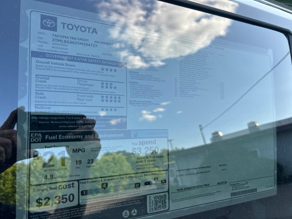 New 2026 Toyota Tacoma TRD Sport AWD/4WD image 30