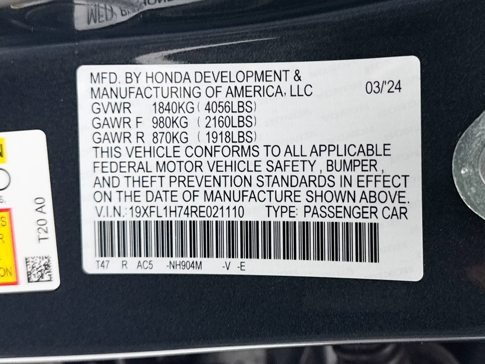 Used 2024 Honda Civic EX-L image 37