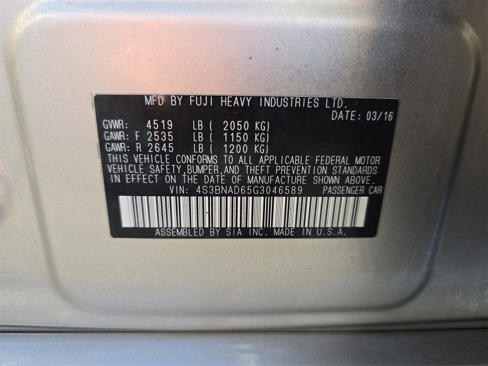 Used 2016 Subaru Legacy 2.5i Premium w/ Moonroof Package image 29