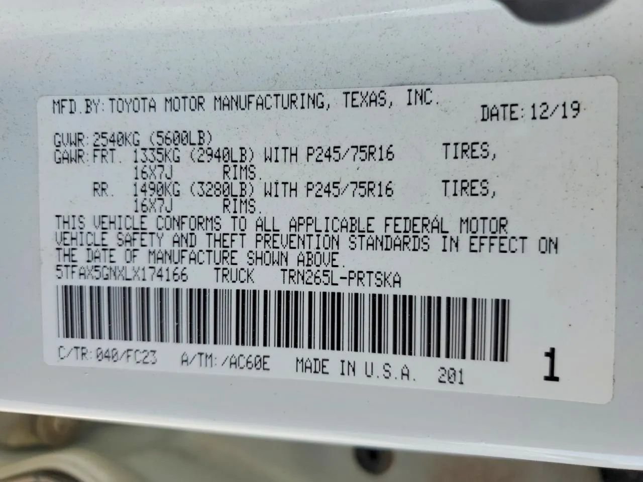 Used 2020 Toyota Tacoma SR5 RWD image 11