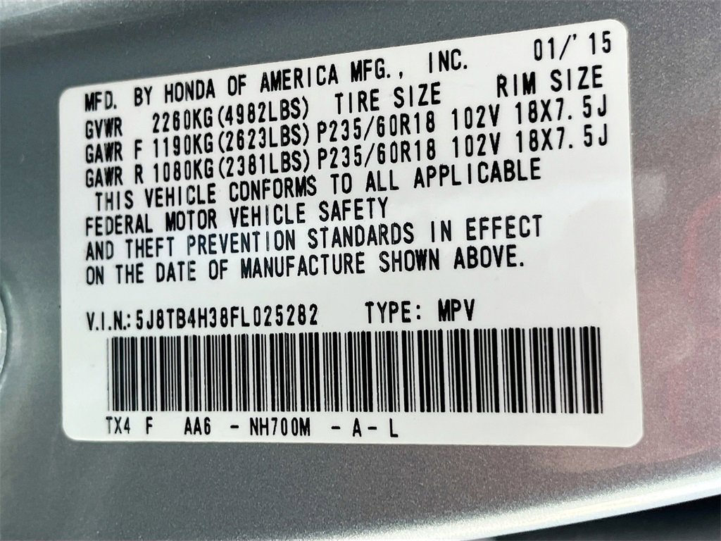 Used 2015 Acura RDX AWD image 32