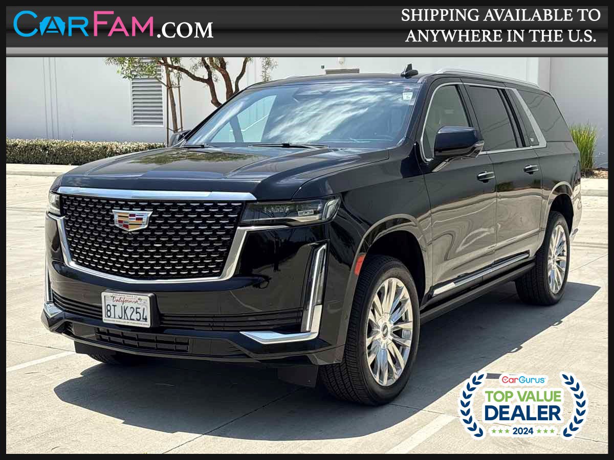 Used 2021 Cadillac Escalade ESV Premium Luxury w/ Driver Assist Tech Package RWD image 1