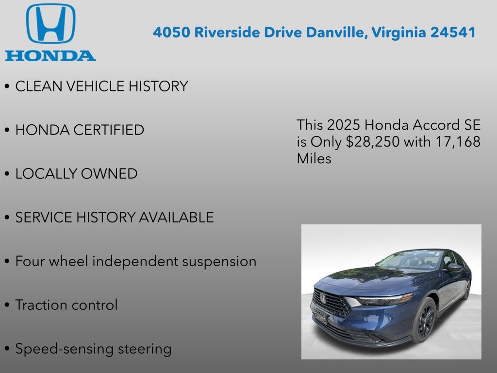 Used 2025 Honda Accord SE image 7