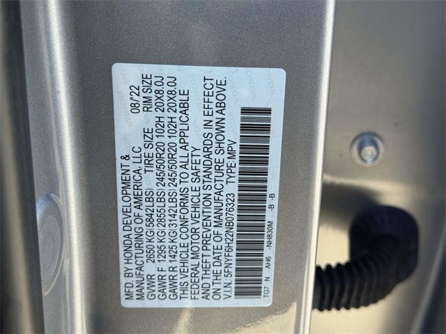 Certified 2022 Honda Pilot Special Edition image 17