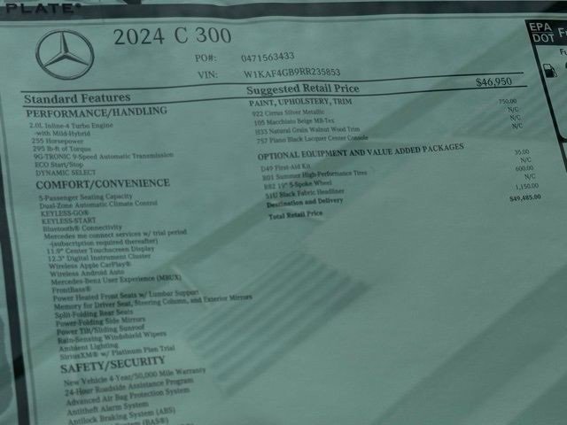 Used 2024 Mercedes-Benz C 300 Sedan image 21