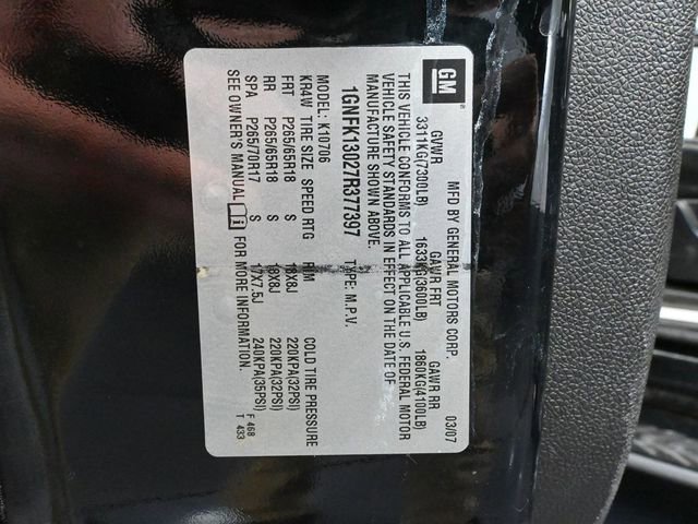 Used 2007 Chevrolet Tahoe LT w/ LT Preferred Equipment Group image 51