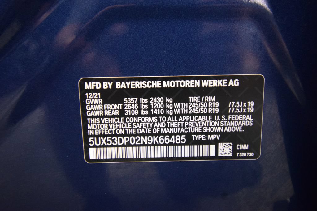Used 2022 BMW X3 xDrive30i w/ Convenience Package AWD/4WD image 31
