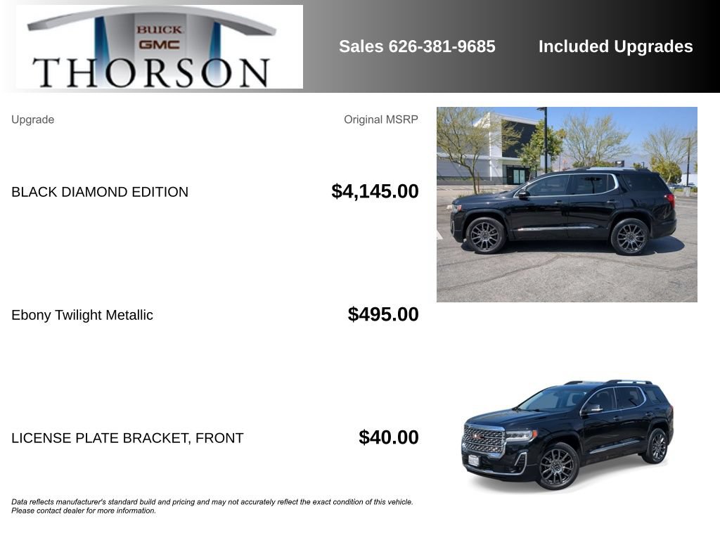 Used 2023 GMC Acadia Denali w/ Black Diamond Edition FWD image 7