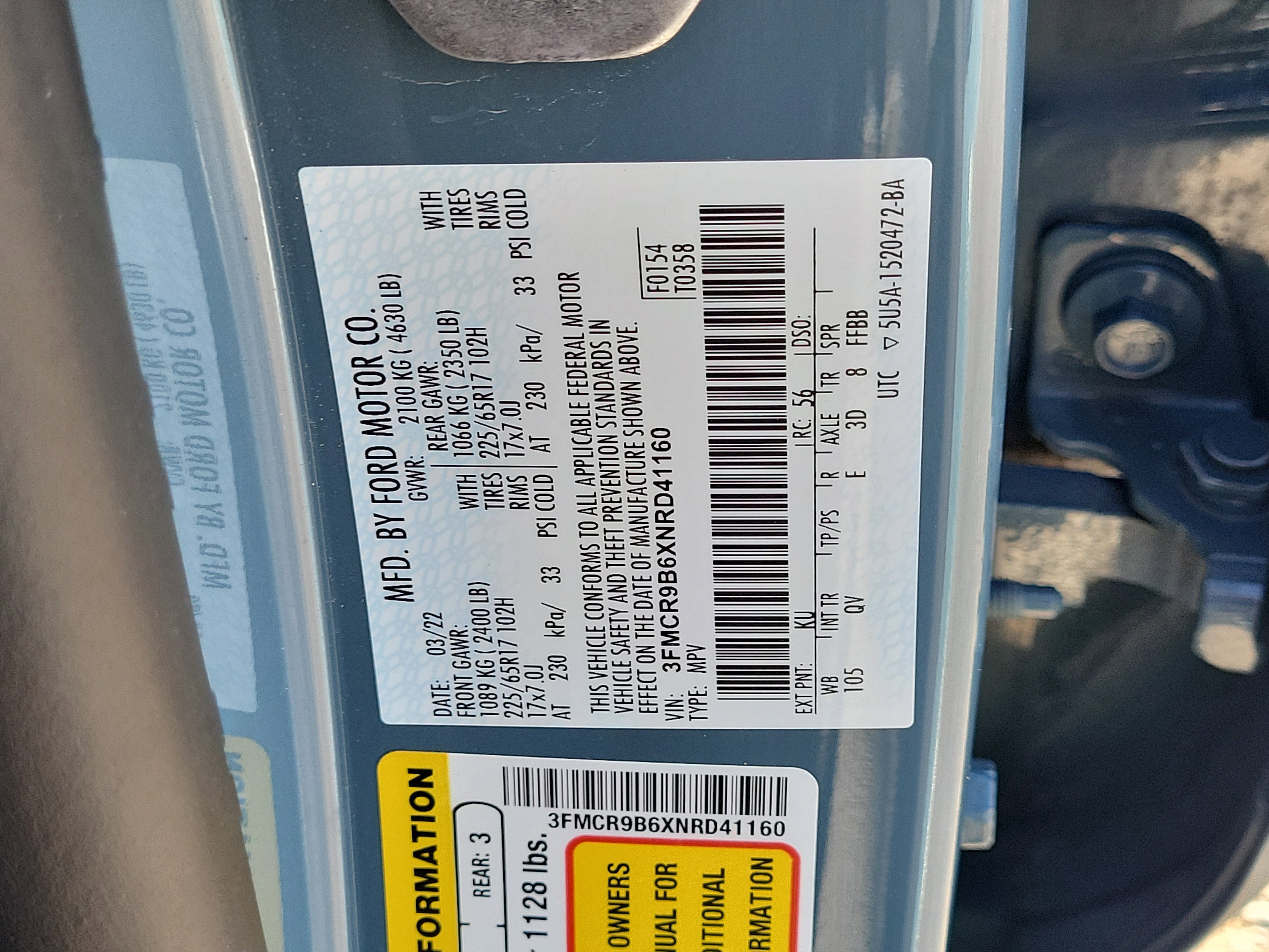 Used 2022 Ford Bronco Sport Big Bend w/ Convenience Package image 31