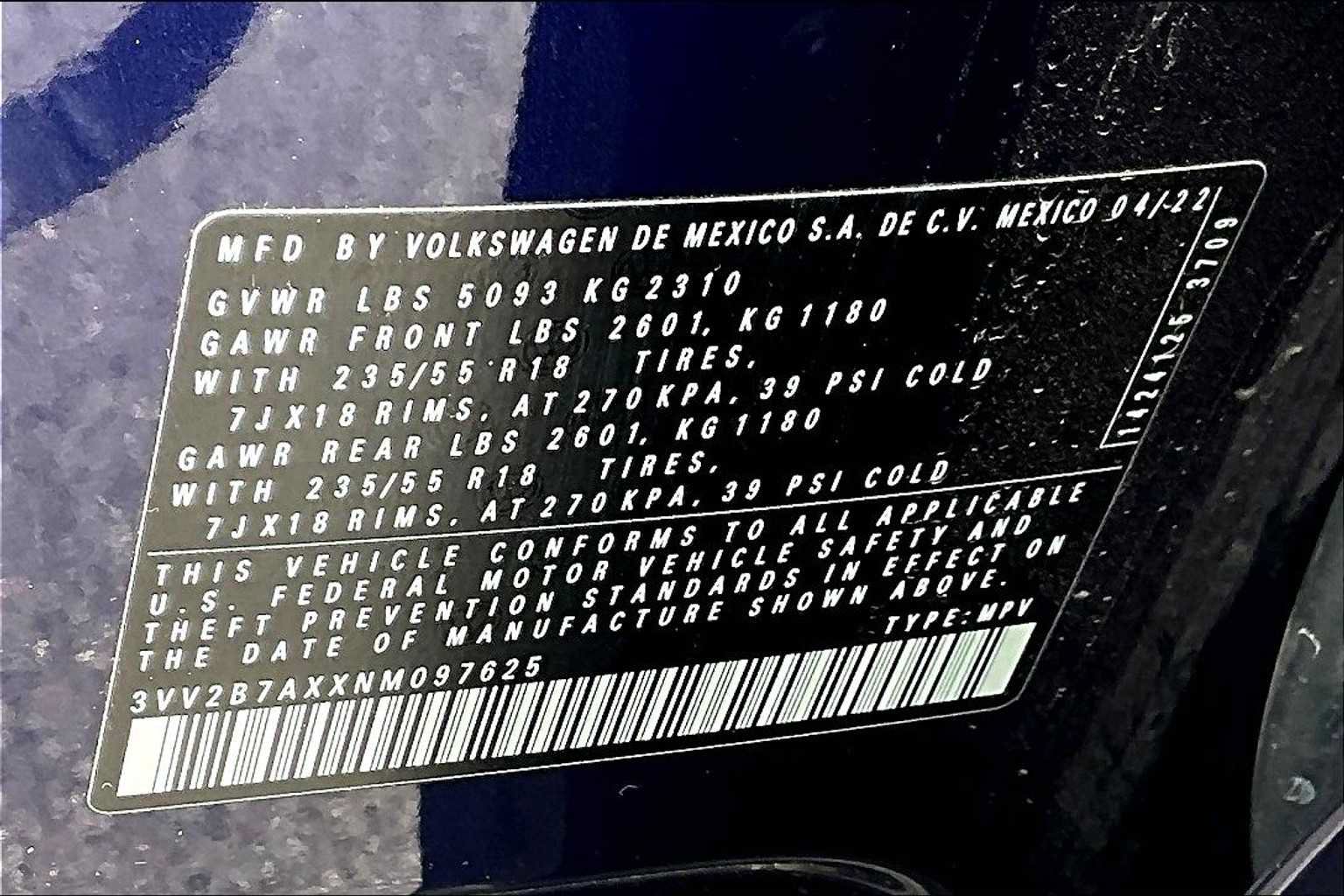 Used 2022 Volkswagen Tiguan SE AWD/4WD image 37