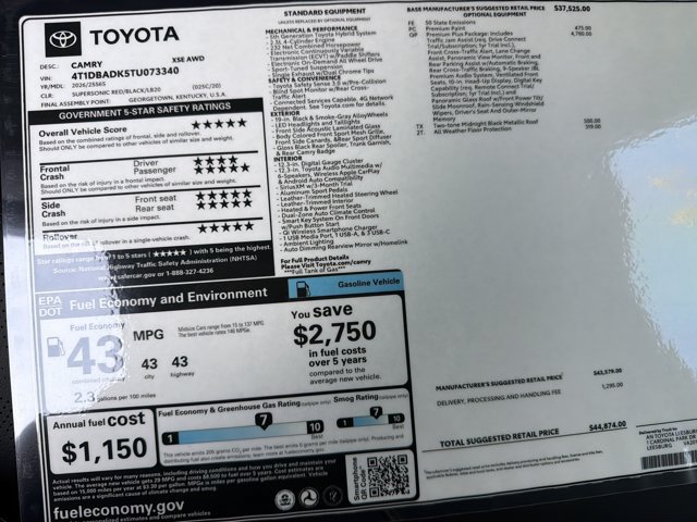 New 2026 Toyota Camry XSE AWD/4WD image 23