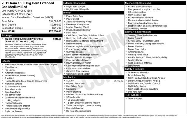 Used 2012 RAM 1500 Big Horn image 10