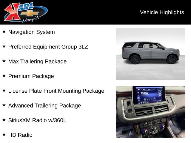 Certified 2021 Chevrolet Tahoe High Country w/ Premium Package AWD/4WD image 2