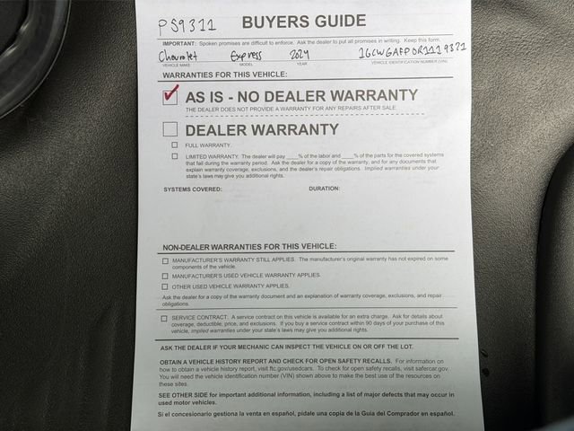 Used 2024 Chevrolet Express 2500 w/ Driver Convenience Package image 38