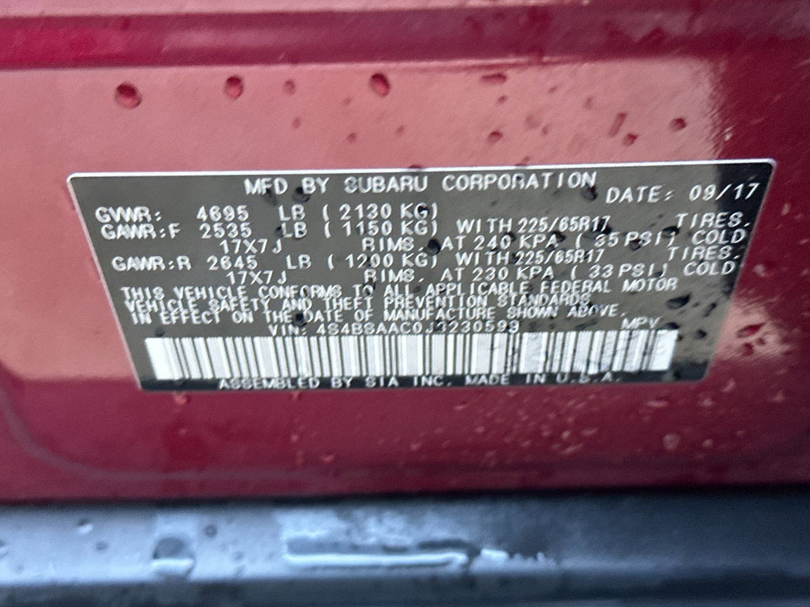 Used 2018 Subaru Outback 2.5i image 25