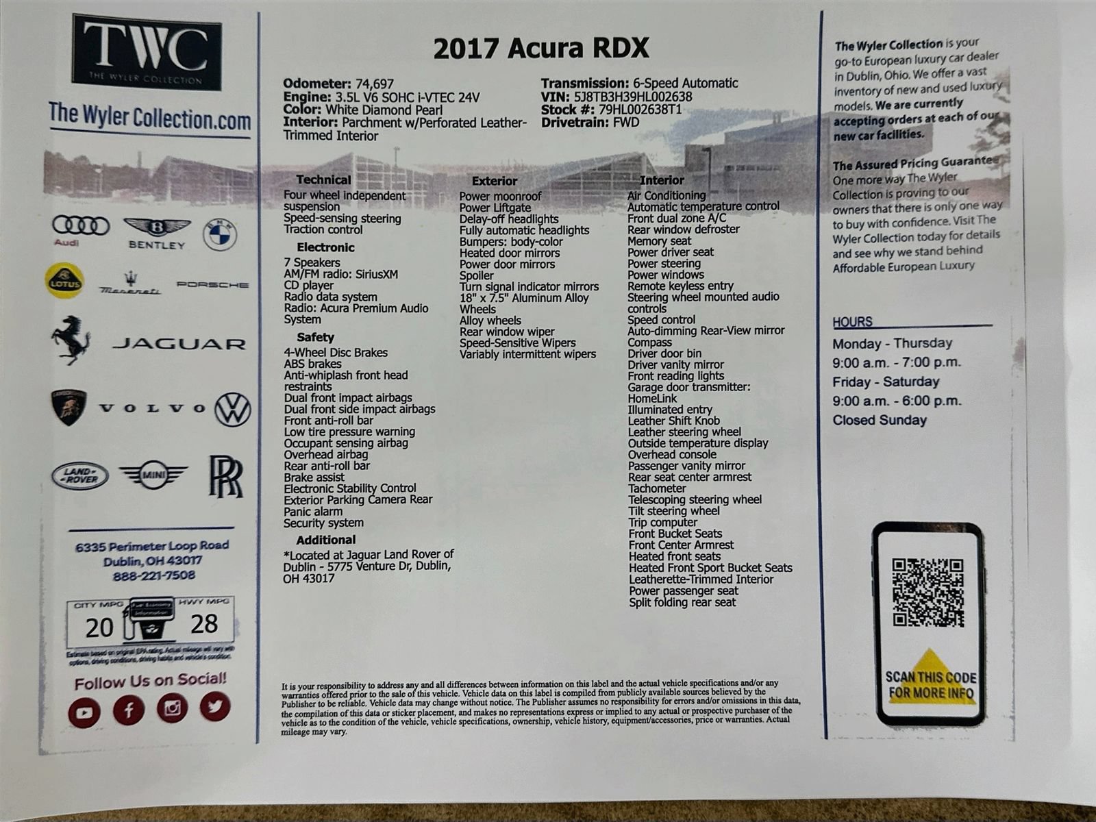 Used 2017 Acura RDX FWD image 46