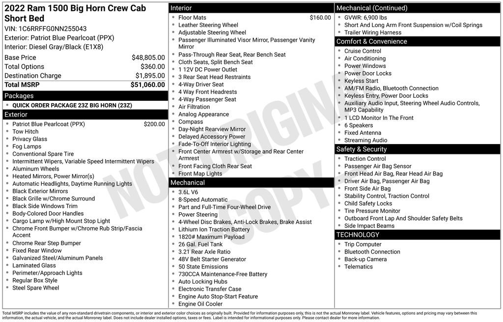 Certified 2022 RAM 1500 Big Horn image 6