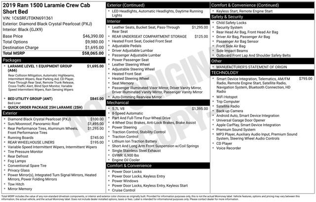 Used 2019 RAM 1500 Laramie AWD/4WD image 13