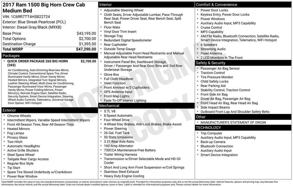 Used 2017 RAM 1500 Big Horn image 4