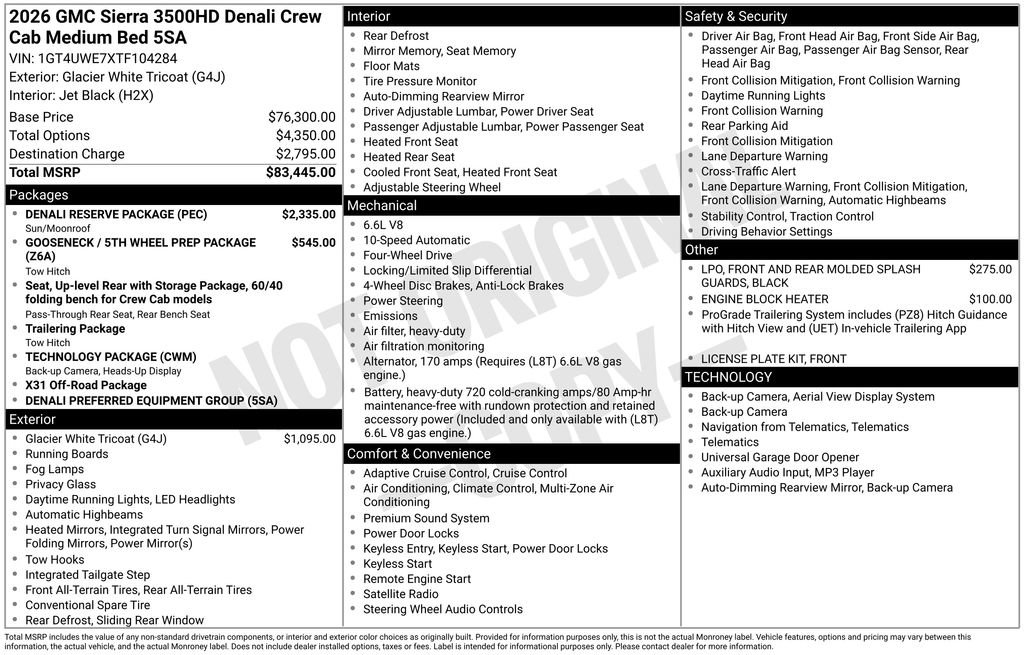 New 2026 GMC Sierra 3500 Denali w/ Denali Reserve Package image 47