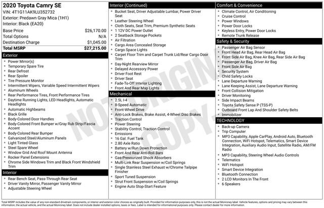 Used 2020 Toyota Camry SE image 27