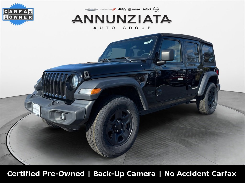 Certified 2022 Jeep Wrangler Unlimited Sport