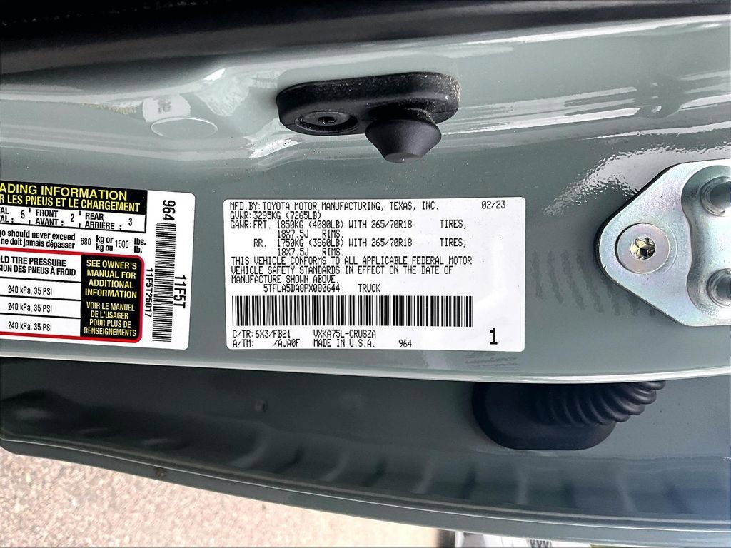 Used 2023 Toyota Tundra SR5 w/ TRD Off-Road Package AWD/4WD image 6