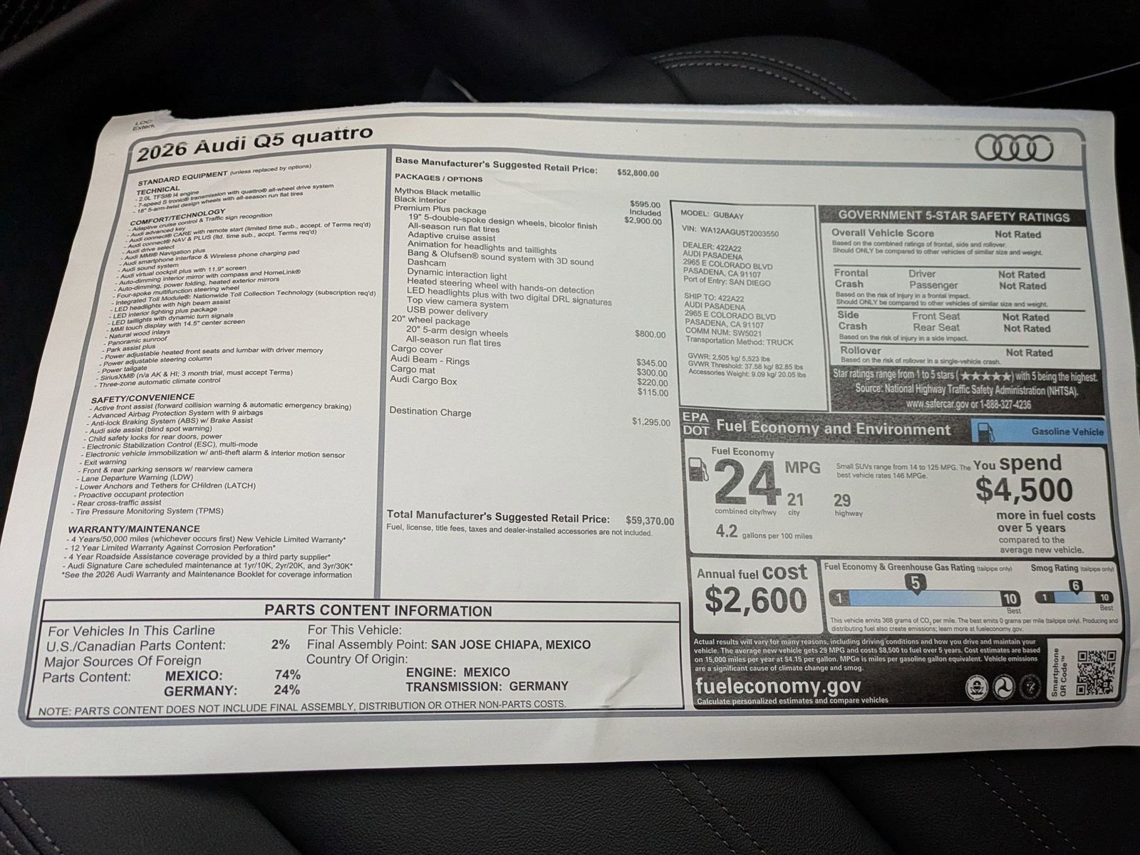 New 2026 Audi Q5 Premium Plus AWD/4WD image 18
