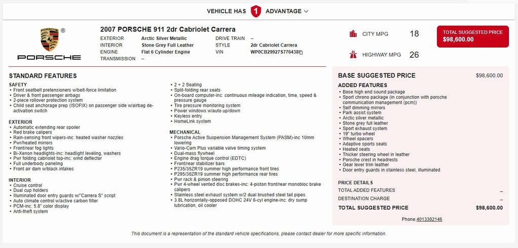Used 2007 Porsche 911 Cabriolet image 7