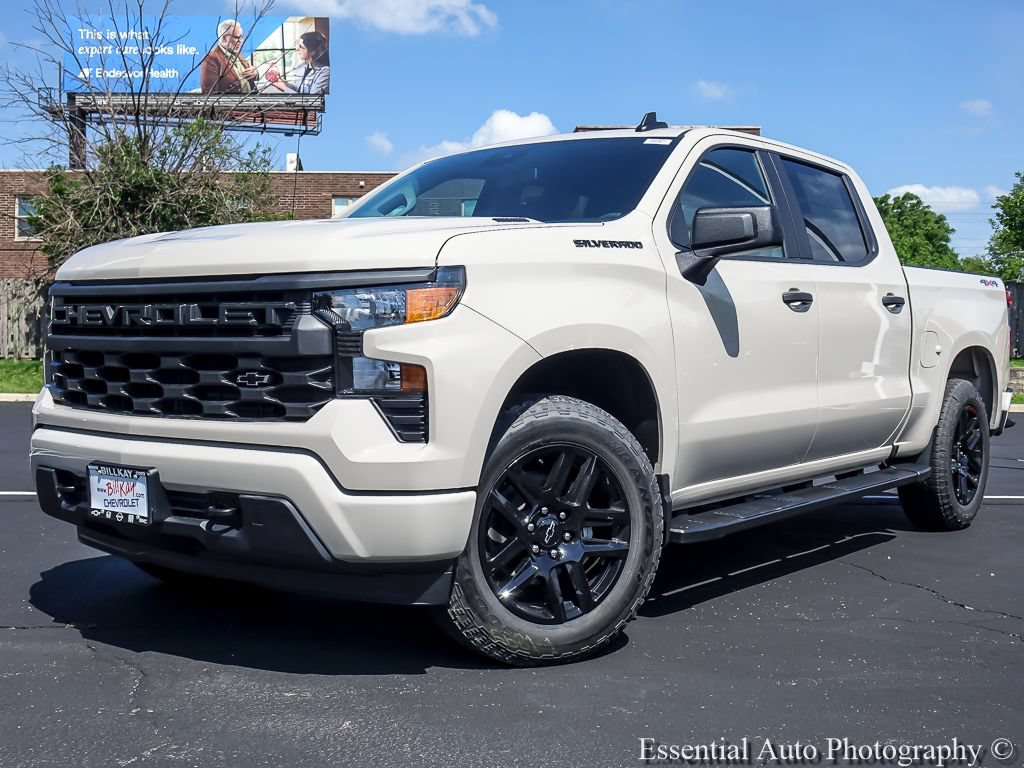 New 2026 Chevrolet Silverado 1500 Custom w/ LPO, Dark Essentials Package AWD/4WD video 2