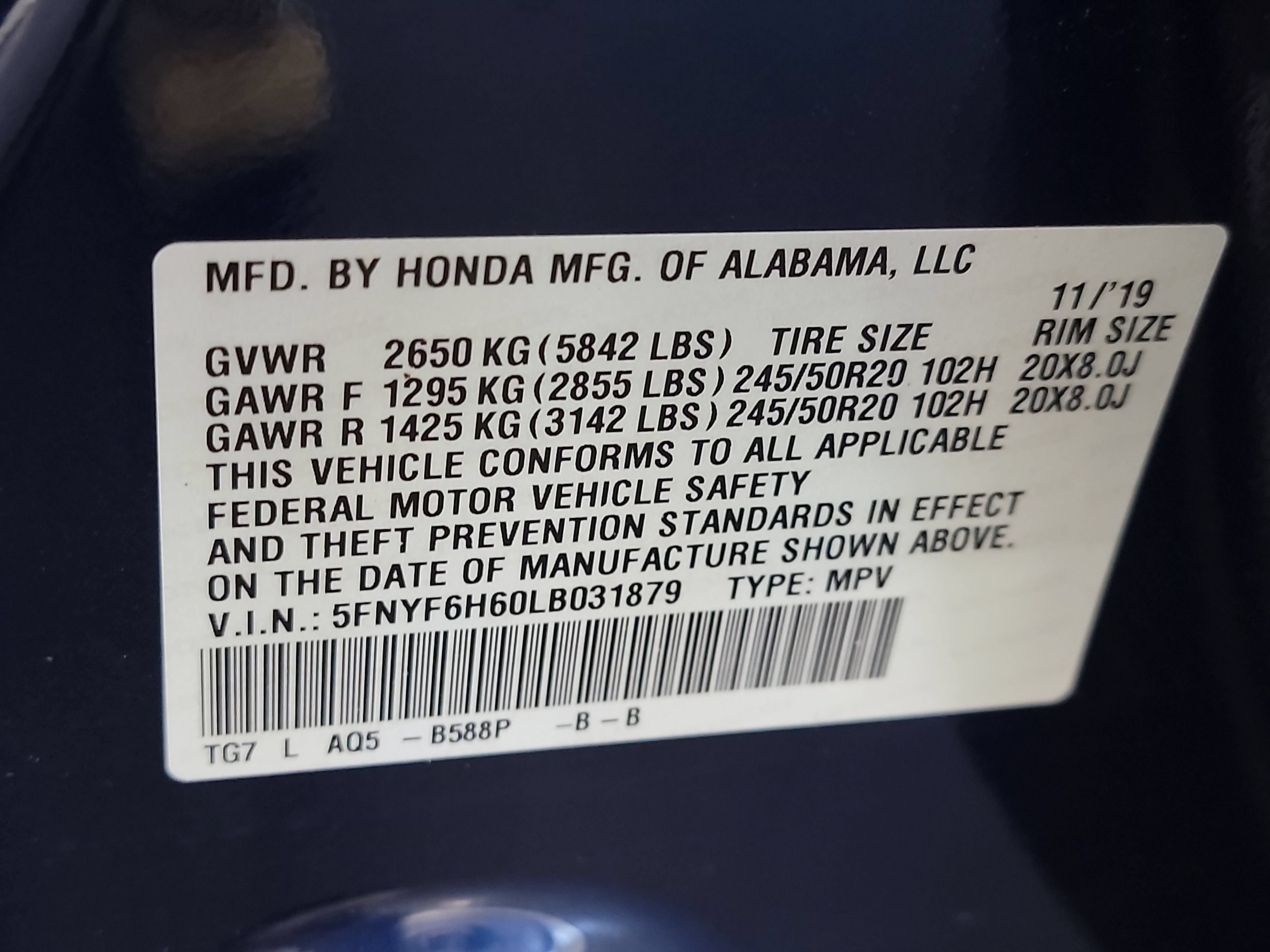 Used 2020 Honda Pilot Touring image 33