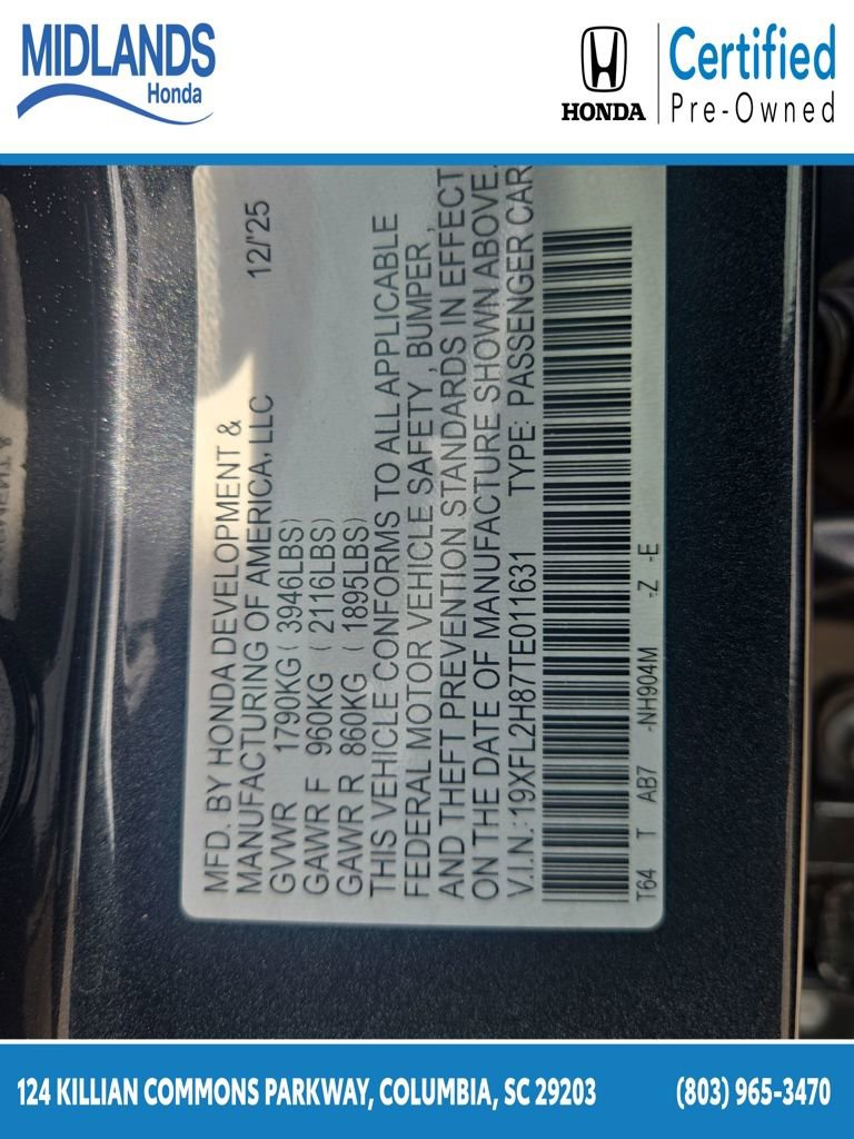 Certified 2026 Honda Civic Sport image 31