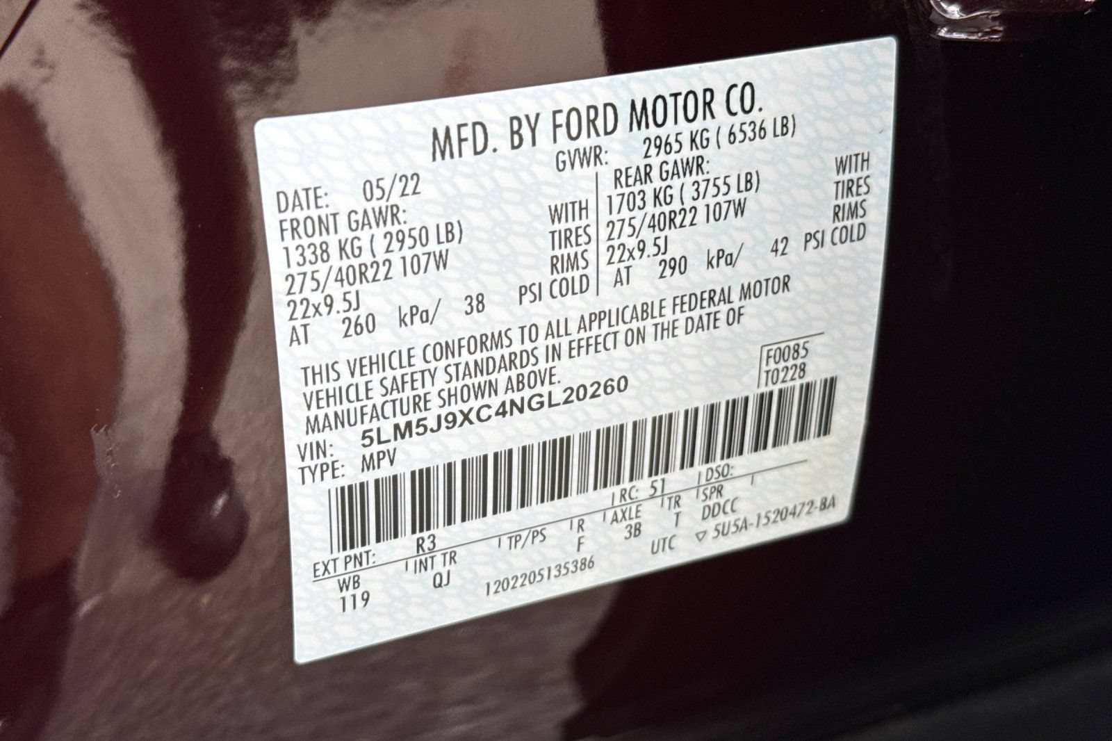 Certified 2022 Lincoln Aviator Black Label AWD/4WD image 28