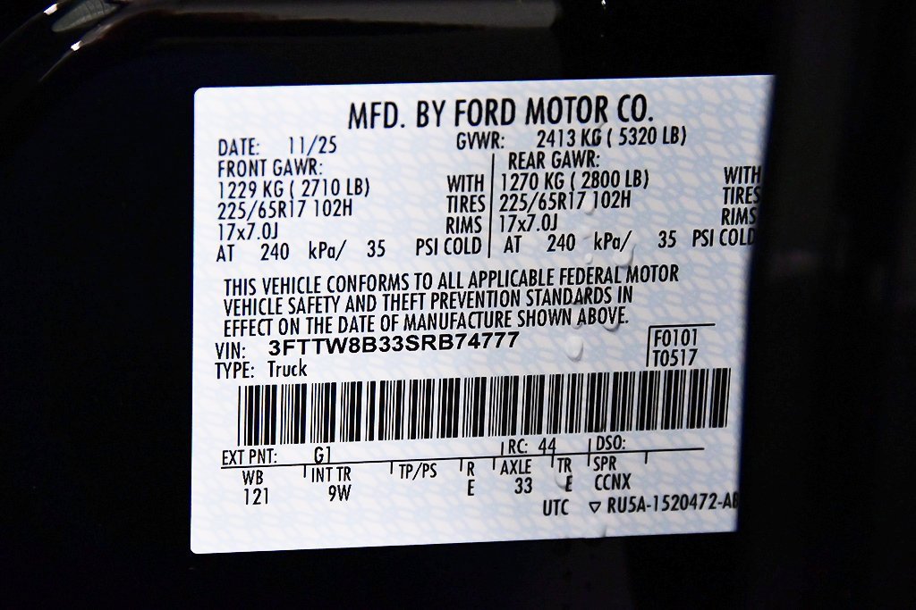 New 2025 Ford Maverick XL w/ Equipment Group 101A image 15