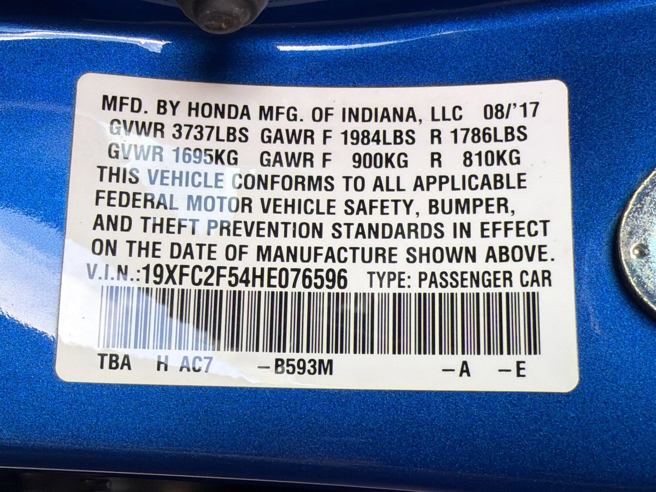 Used 2017 Honda Civic LX image 16