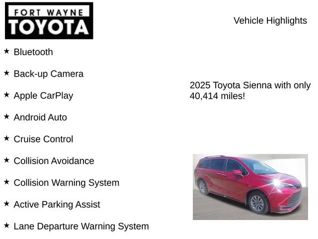 Used 2025 Toyota Sienna XLE FWD image 7