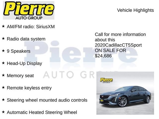 Used 2020 Cadillac CT5 Sport image 15