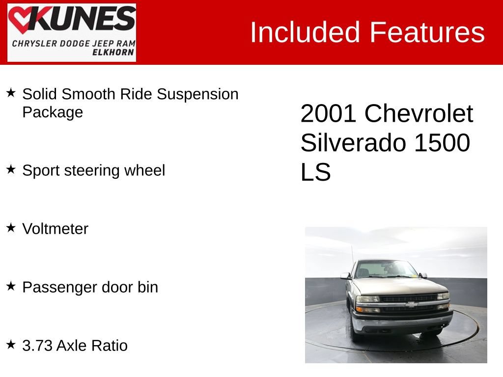 Used 2001 Chevrolet Silverado 1500 LS w/ Firm Ride Suspension Pkg AWD/4WD image 3